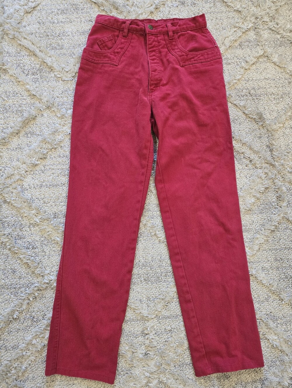Women’s Vintage 80s 90s Style Roper Red High Rise Western Jeans Rodeo USA Size 9